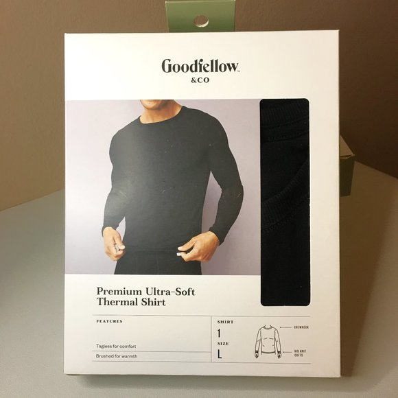 GOODFELLOW & CO Men's Tall Premium Long Sleeve Thermal Undershirt  NEW IN BOX! - Picture 4 of 11